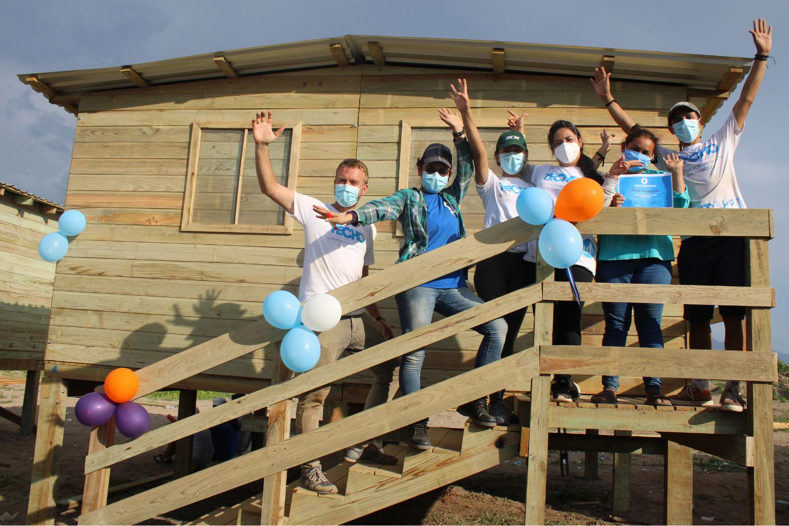 NPH Honduras team constructed a new house for a community family